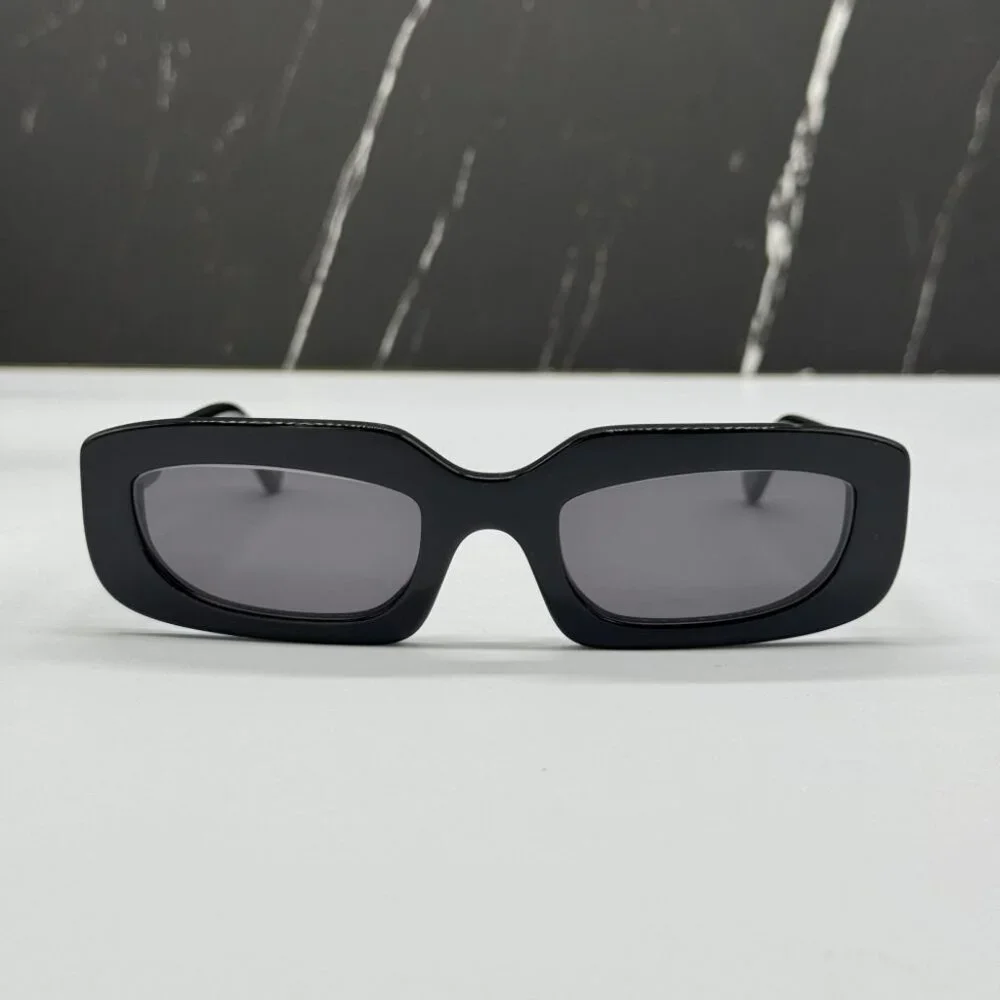 NEW OFF-WHITE OERI13C RENTON 1007 SUNGLASSES WOMEN OVAL BLACK EYEWEAR